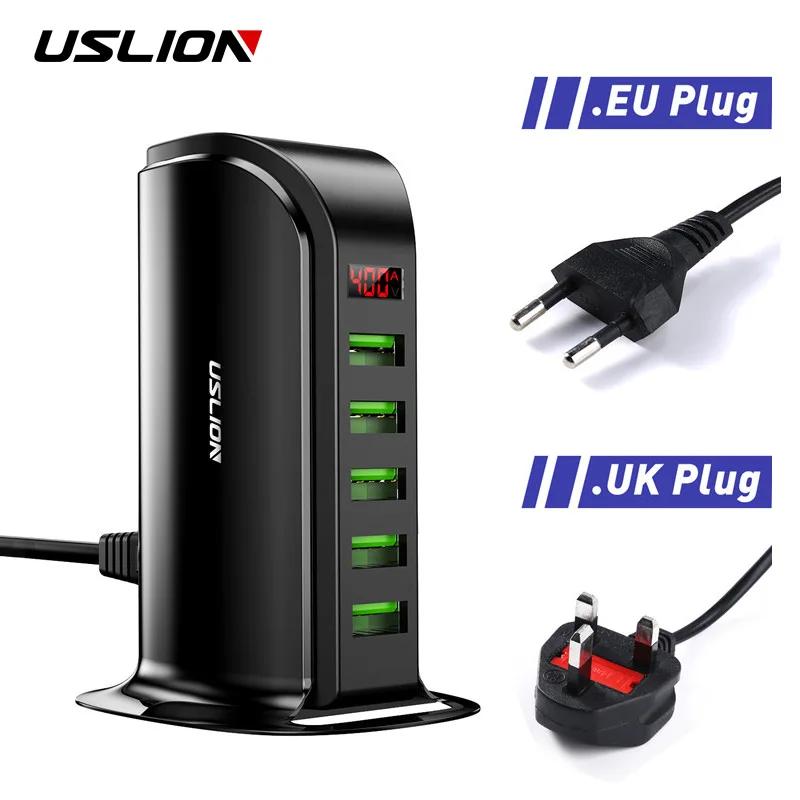 USLION 5 Ƽ Ʈ USB  , ޴, EU, , ̱ ÷, LED ÷, USB , ũž ̼, ũ 